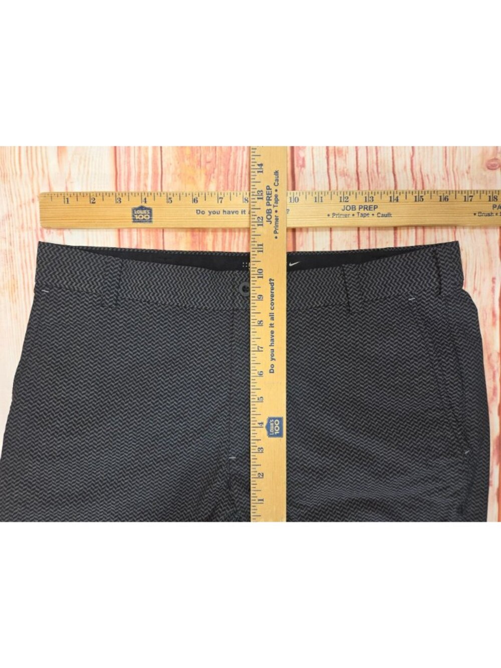 Nike Golf Tour Performance Dri-Fit Pants 32x32 Black Gray Chevron Pattern - Picture 7 of 8
